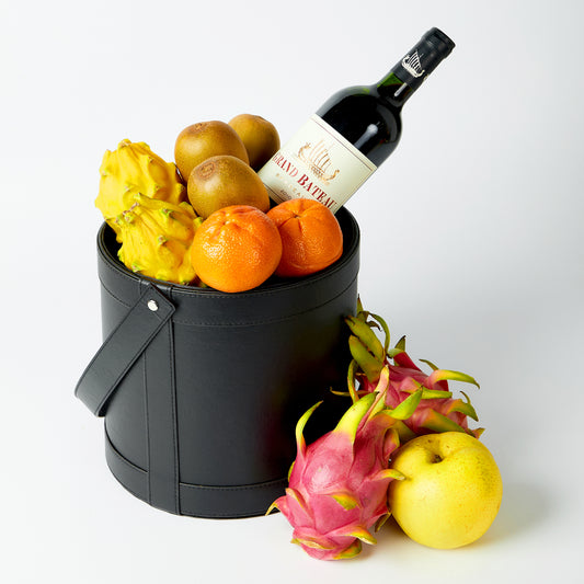 HKMDG04-精選新鮮果籃 Mid Autumn Premium Fruit Hamper With Red Wine