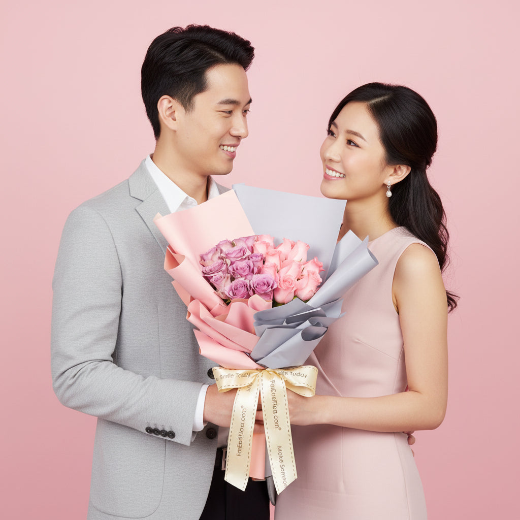 HKPE49 - My Better Half - Roses Valentine's Day Flower Bouquet