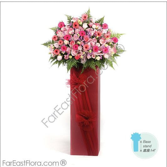 SPHKGW10 - In The Pink - Congratulatory Flower Stand
