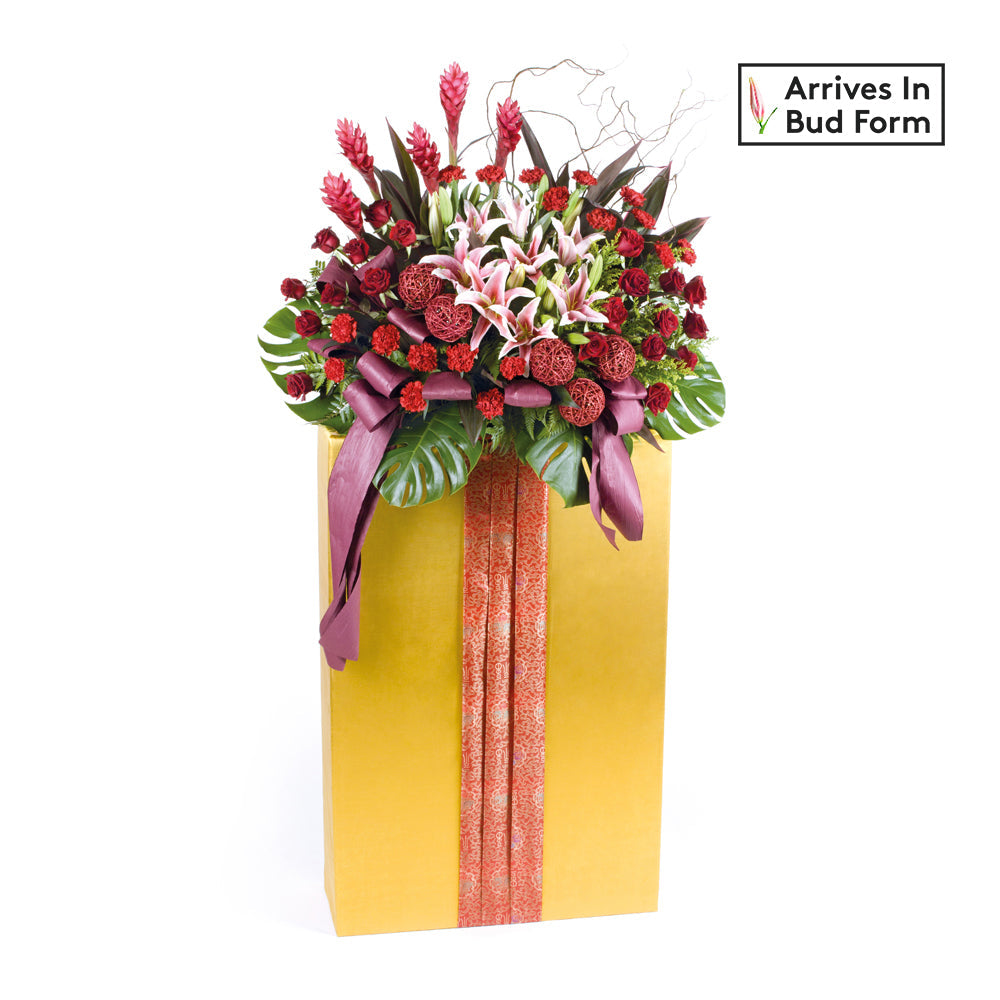 SPHKGW02 - Rainbow Bliss - Congratulatory Flower Stand