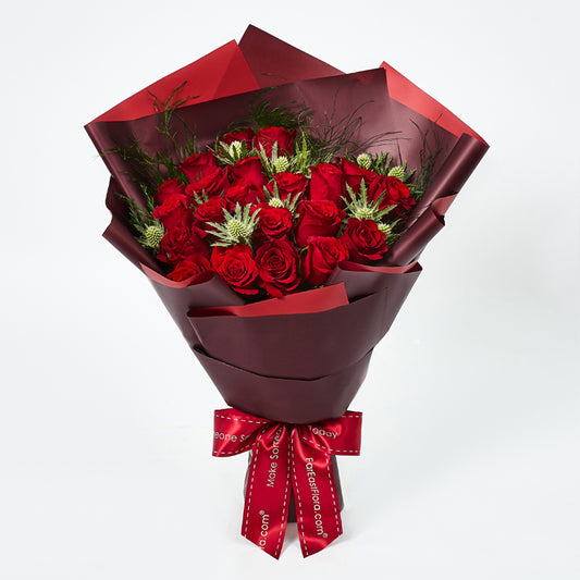 HKPD37 - Love & Dedication - Roses Flower Bouquet